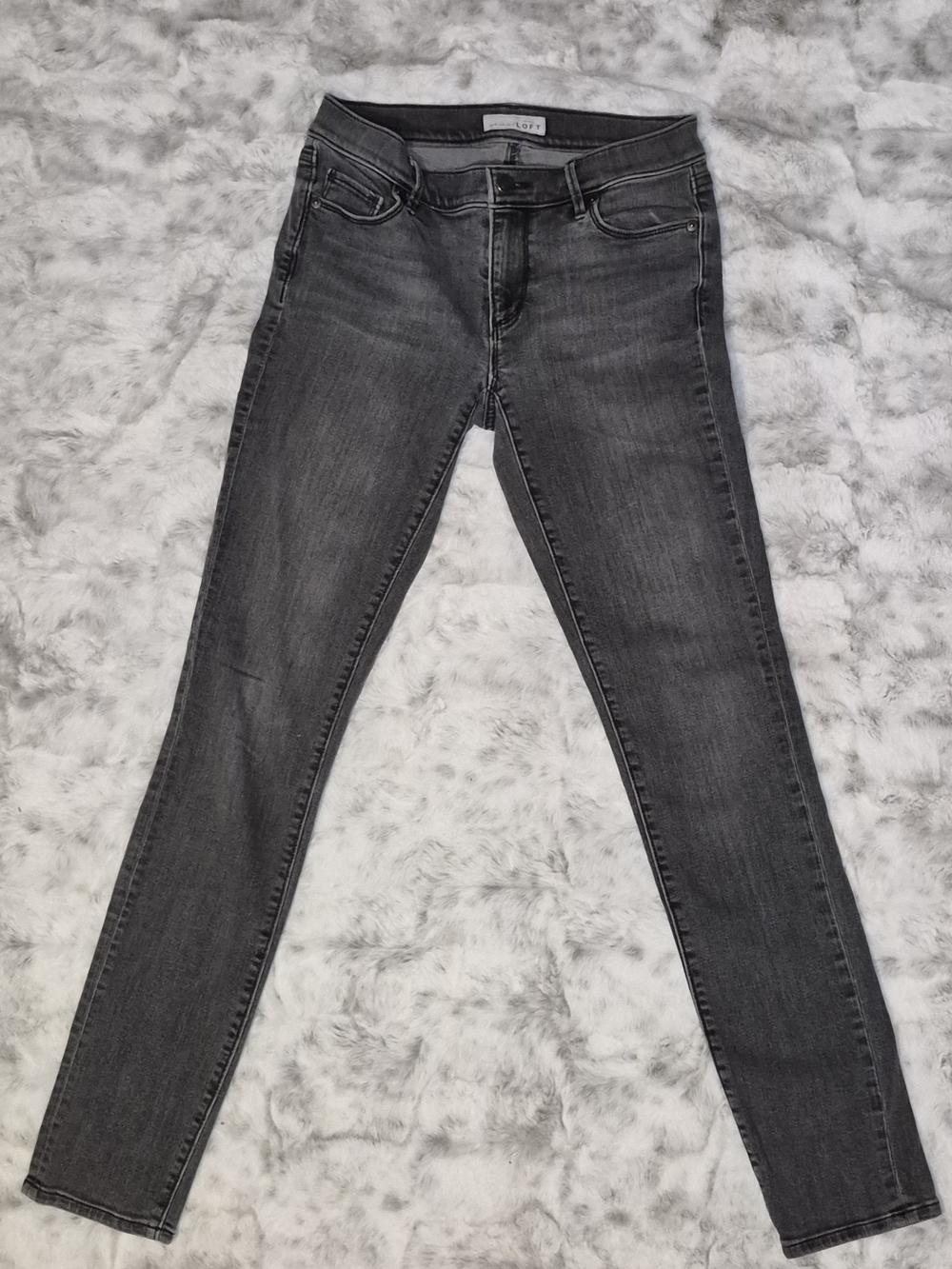 LOFT Dark Gray Skinny Jeans
